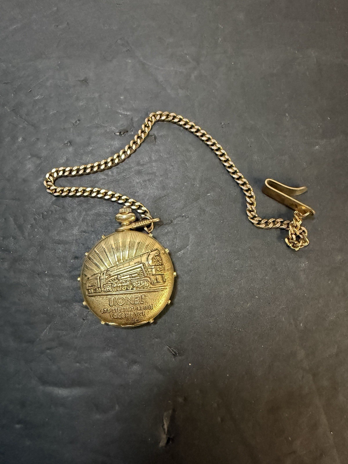 Lionel 100th Anniversary Gold Tone Pocket Watch Only