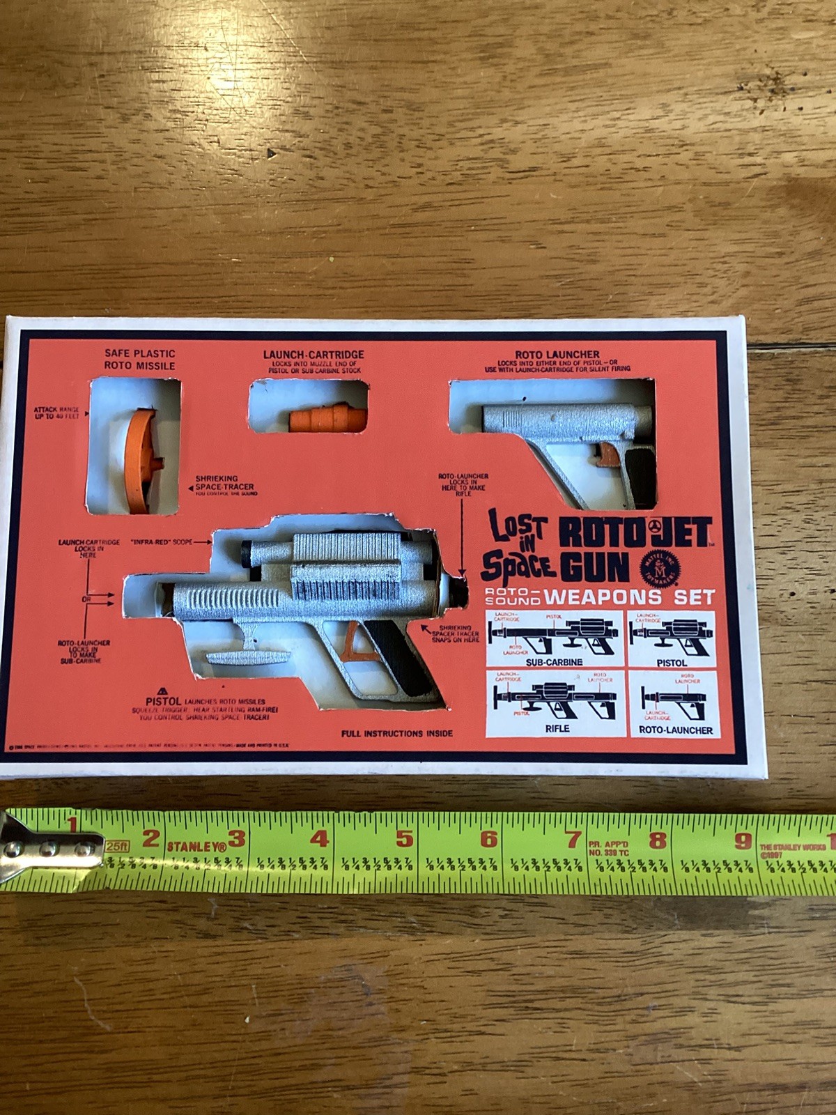 MINIATURE Mattel Lost in Space Roto-Jet Gun & Roto Weapons Set Vintage 1966