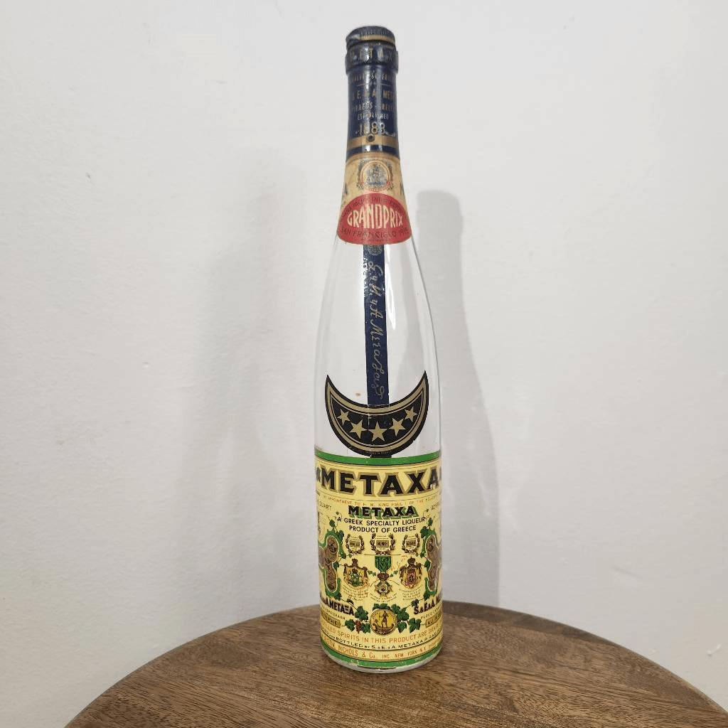 Metaxa Grape Brandy Collectible Bottle Collectible Liquor Bottle Greek Liquor