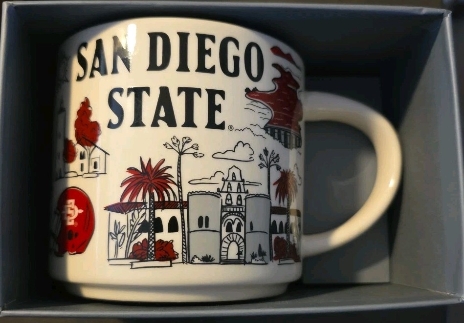 Starbucks Coffee Mug San Diego State University 2023 Been There Series 14 oz NEW