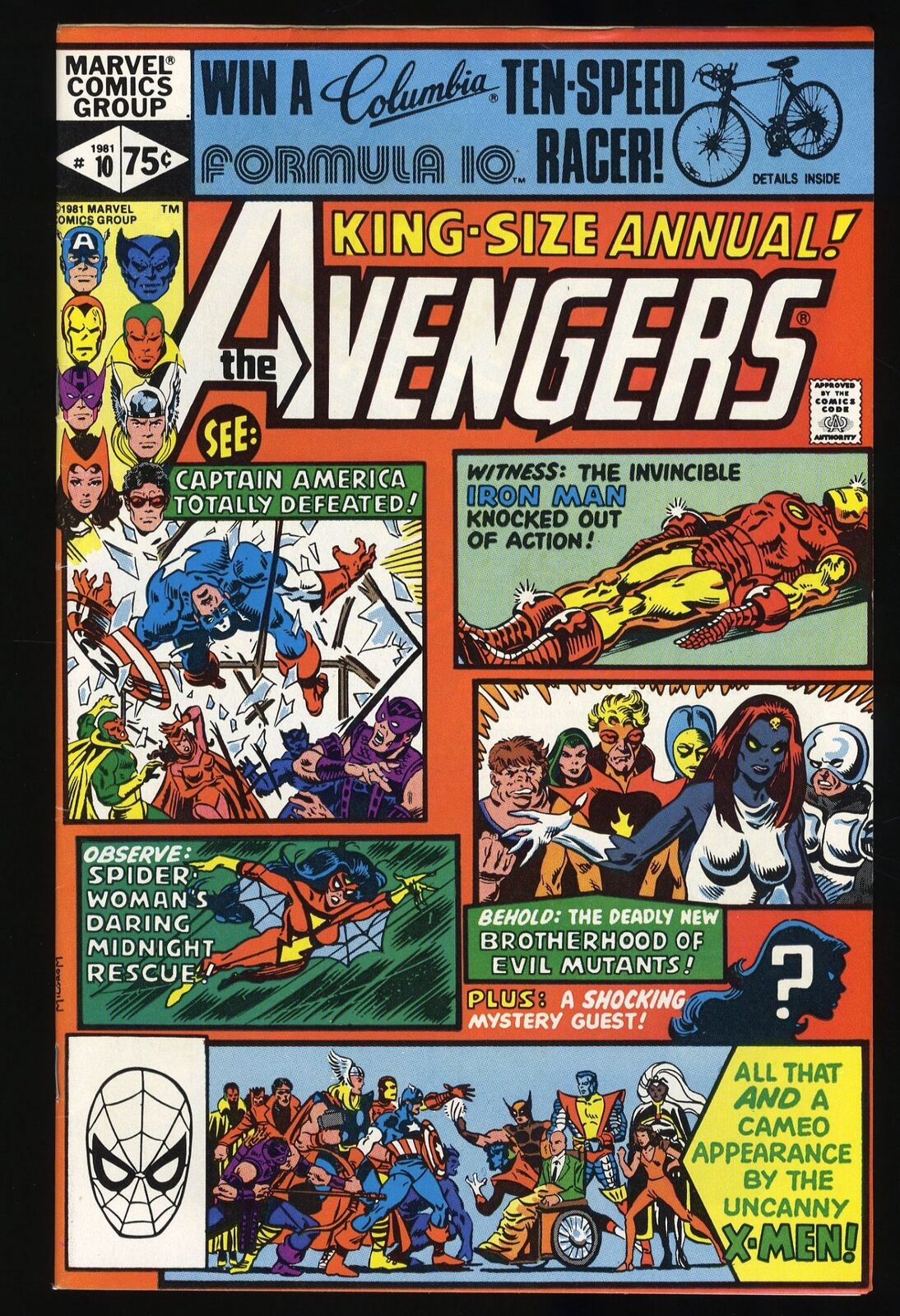 Avengers Annual #10 VF 8.0 1st App Rogue X-Men Marvel 1981