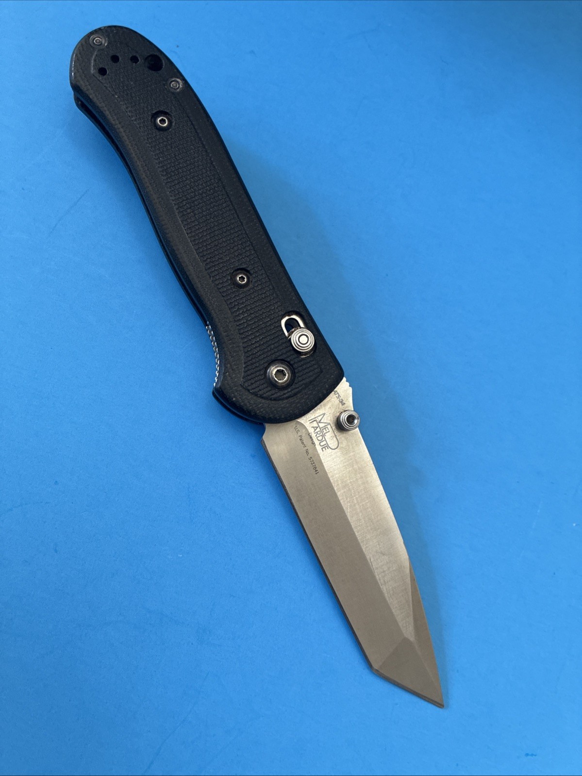 Vintage Benchmade 722 Mel Pardue ATS-34 Axis Tanto Folding Knife