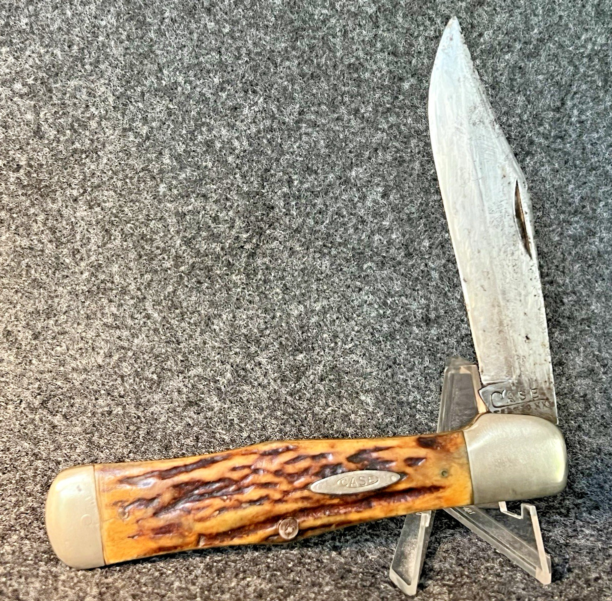 HUGE * RARE CASE TESTED * CASE XX 51050 COKE BOTTLE * 1920-40 STAG Folding Knife