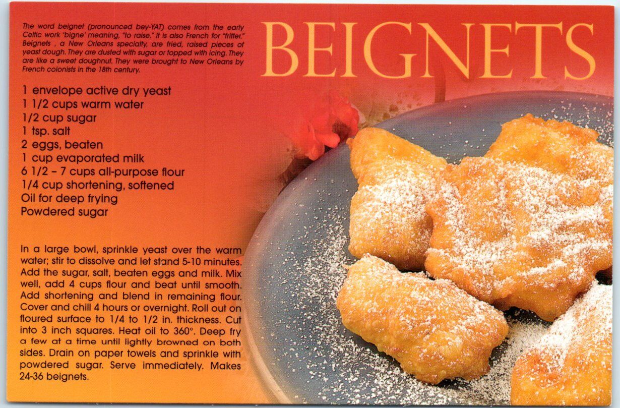 Postcard - Beignets Recipe