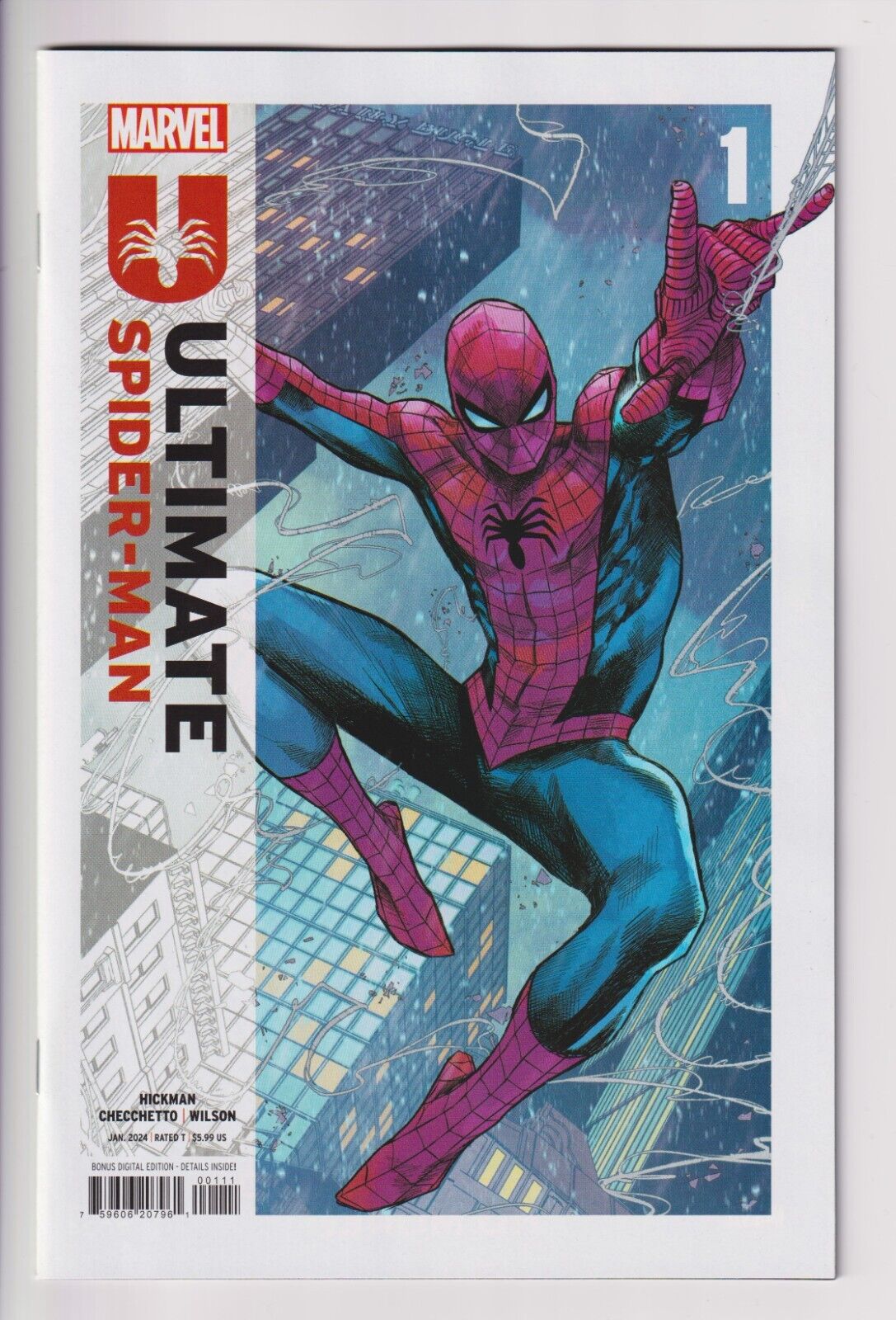 Ultimate Spider-Man #1 Cover A Checchetto UNREAD VF/NM 2024 Marvel Hickman