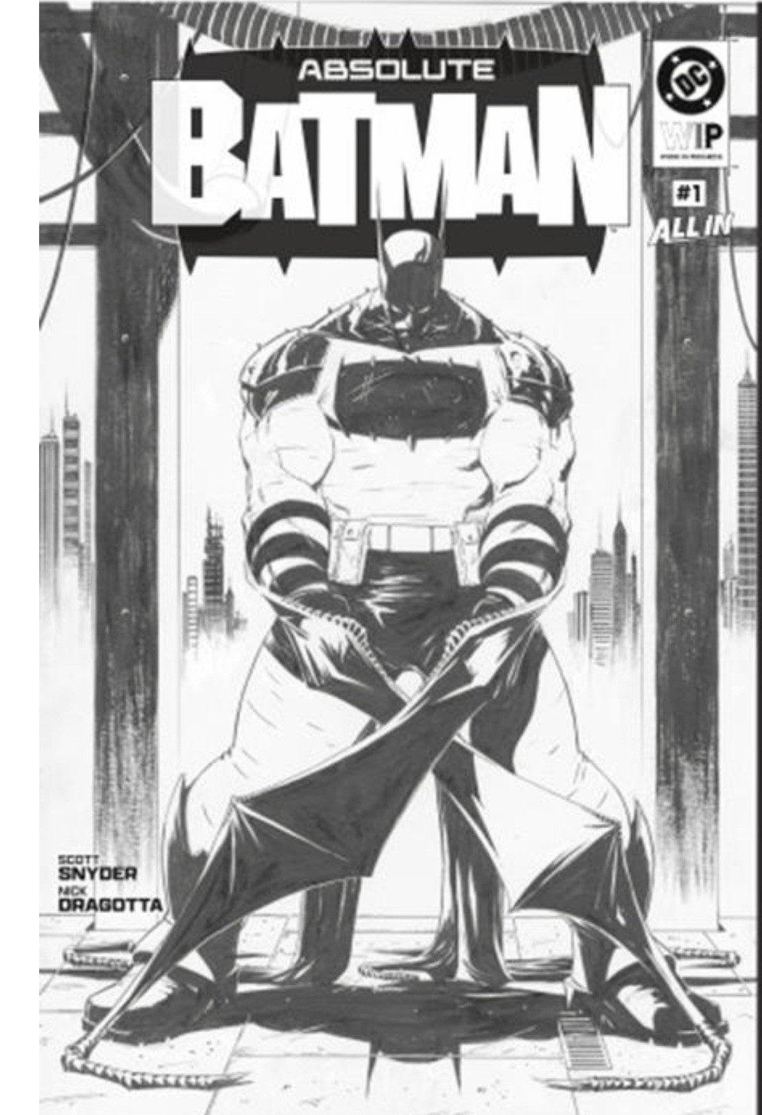 DC W.I.P. ABSOLUTE BATMAN #1 Second Printing Cvr A Nick Dragotta Presale 12/2/26