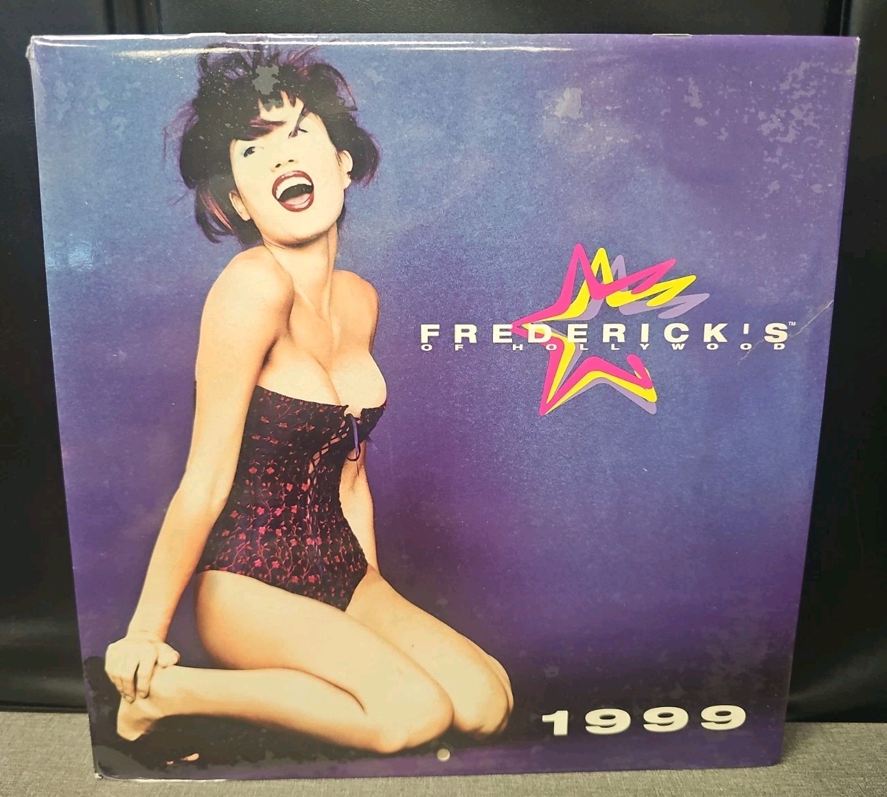 VINTAGE FREDERICK\'S HOLLYWOOD CALENDAR 1999 NEW SEALED 🔥👀