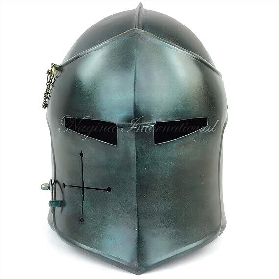 Nagina International Medieval Barbuta Knights Armory Templar Crusader's Helmet