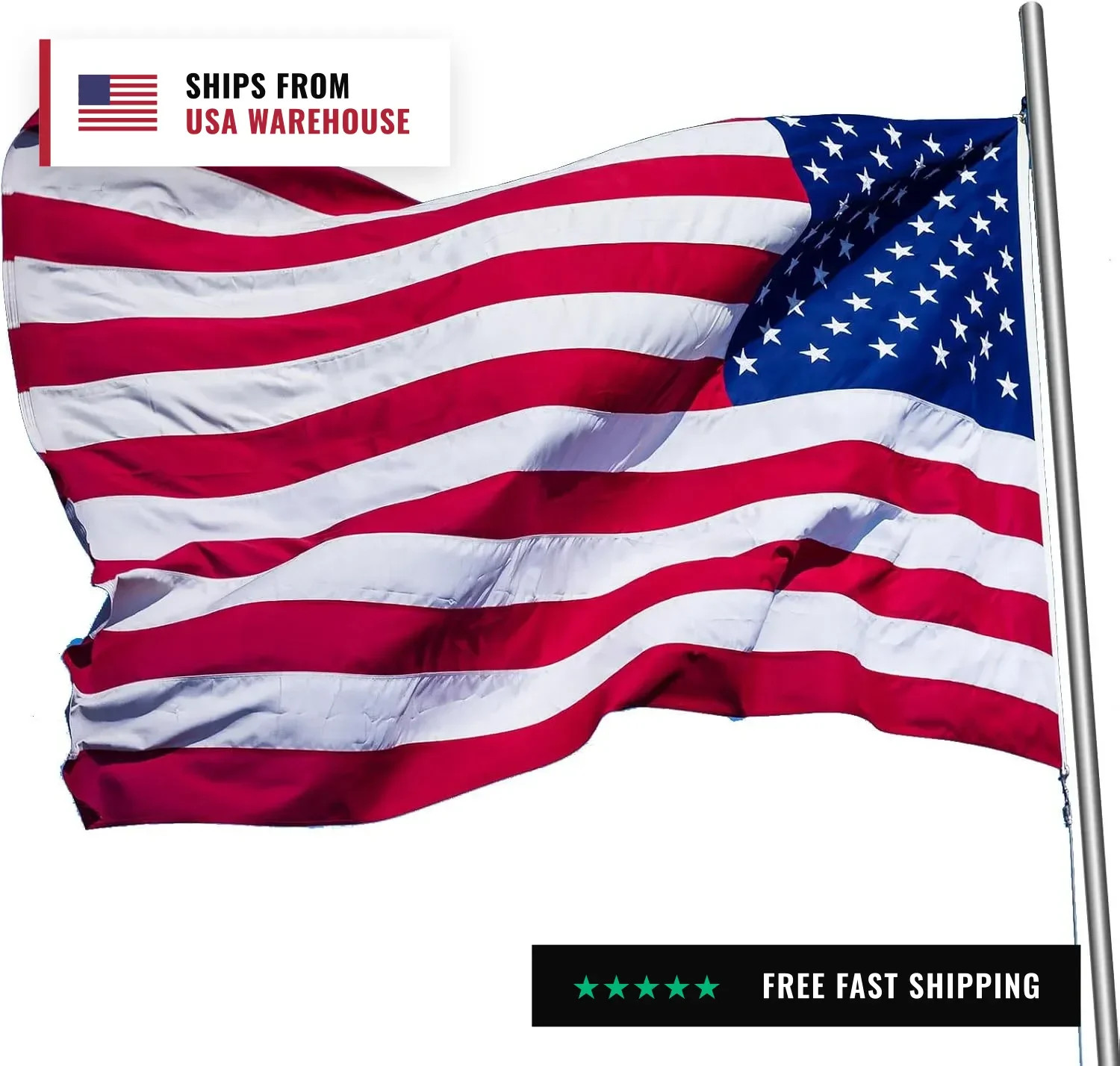 6 x 10 ft Large American Flag Outsides Heavy Duty