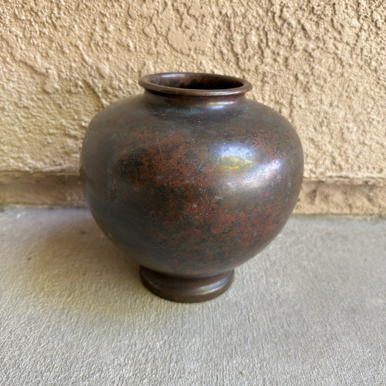 Antique Bronze Vase Meiji Era Japanese Art Decoration