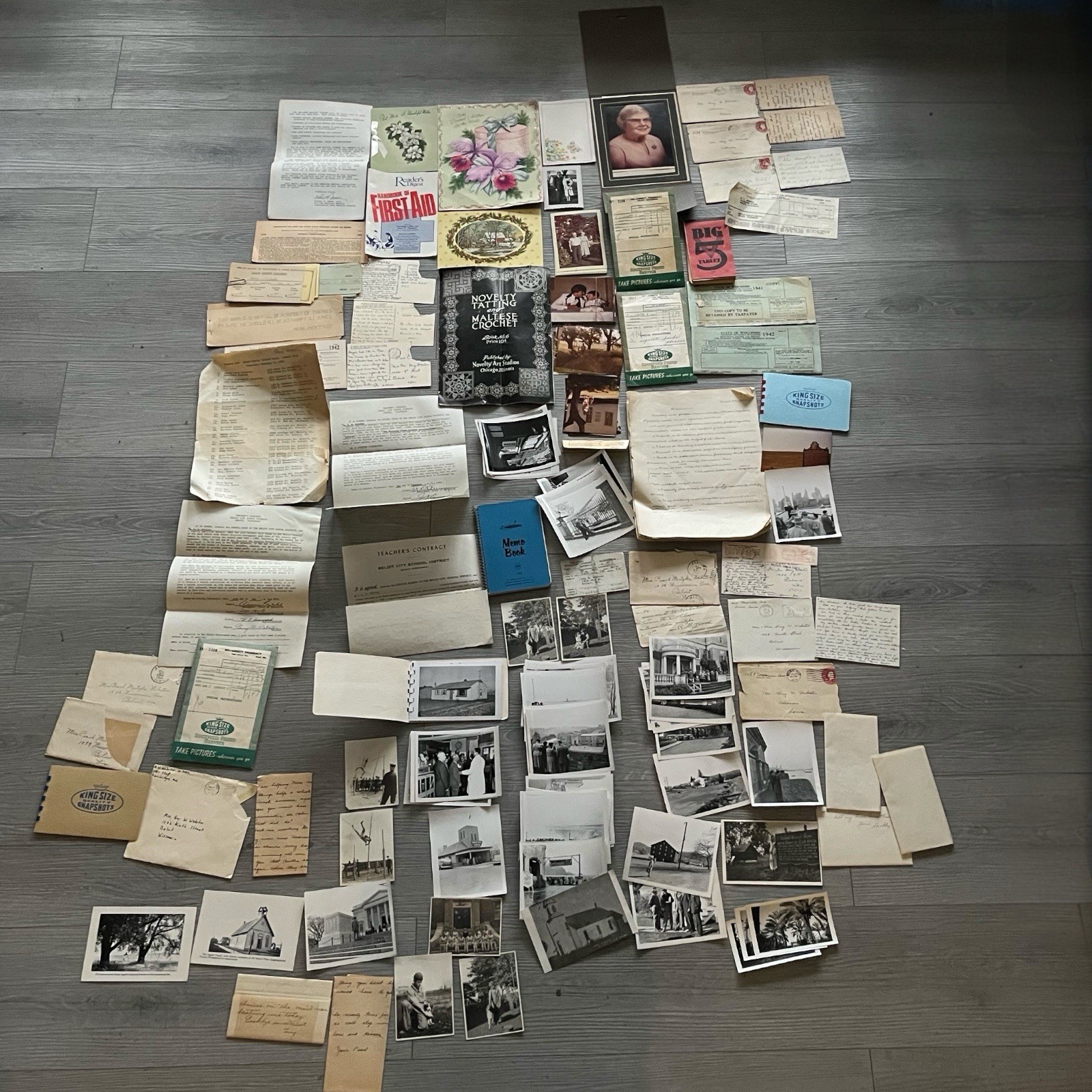 WWII 1941–1963 FAMILY EPHEMERA LOT LETTERS PHOTOS DOCUMENTS EDUCATION WWII 1941–1963 FAMILY EPHEMERA LOT LETTERS PHOTOS DOCUMENTS EDUCATION