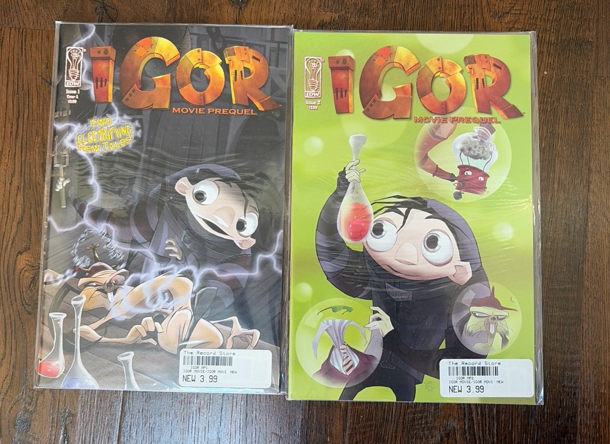 Igor Movie Prequel #1-2 VF/NM series IDW All Ages; ; Q