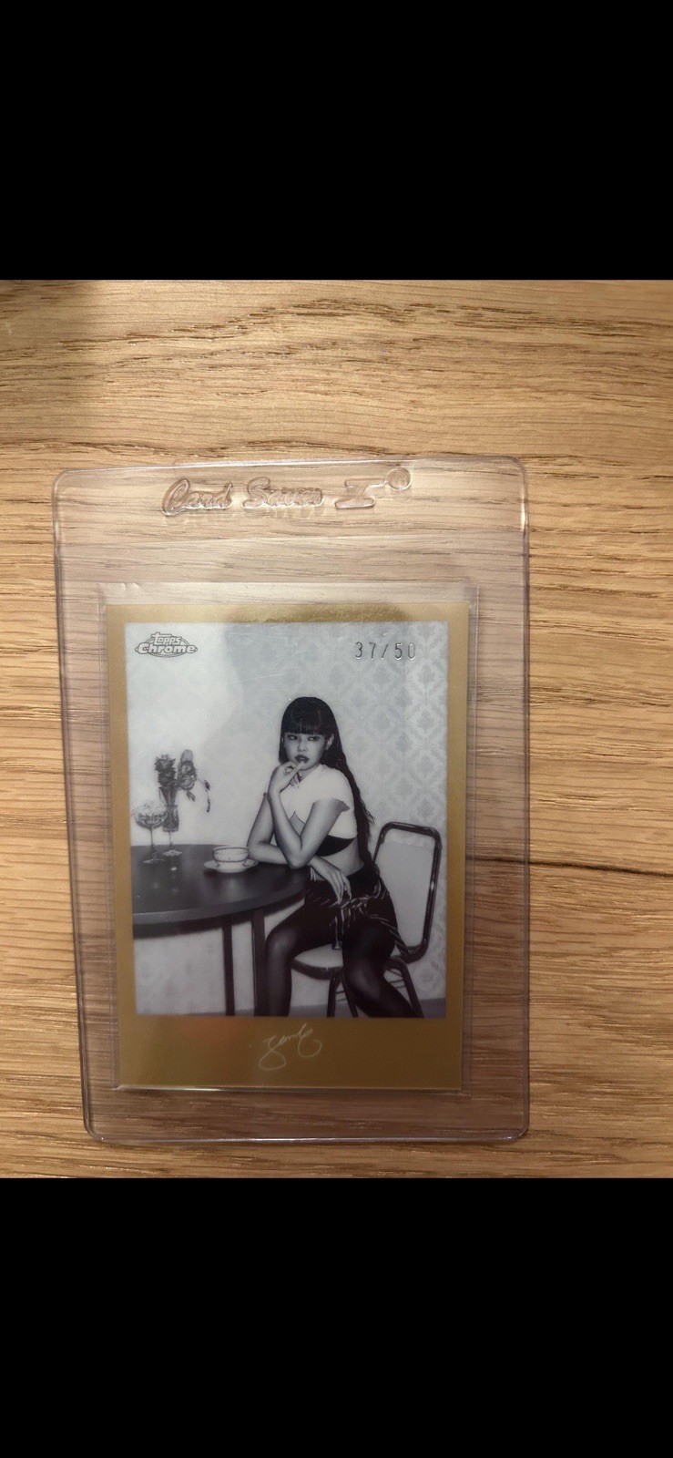 2026 Topps Chrome - Jennie:  Monochrome Mementos MM7 GOLD REFRACTOR 37/50 