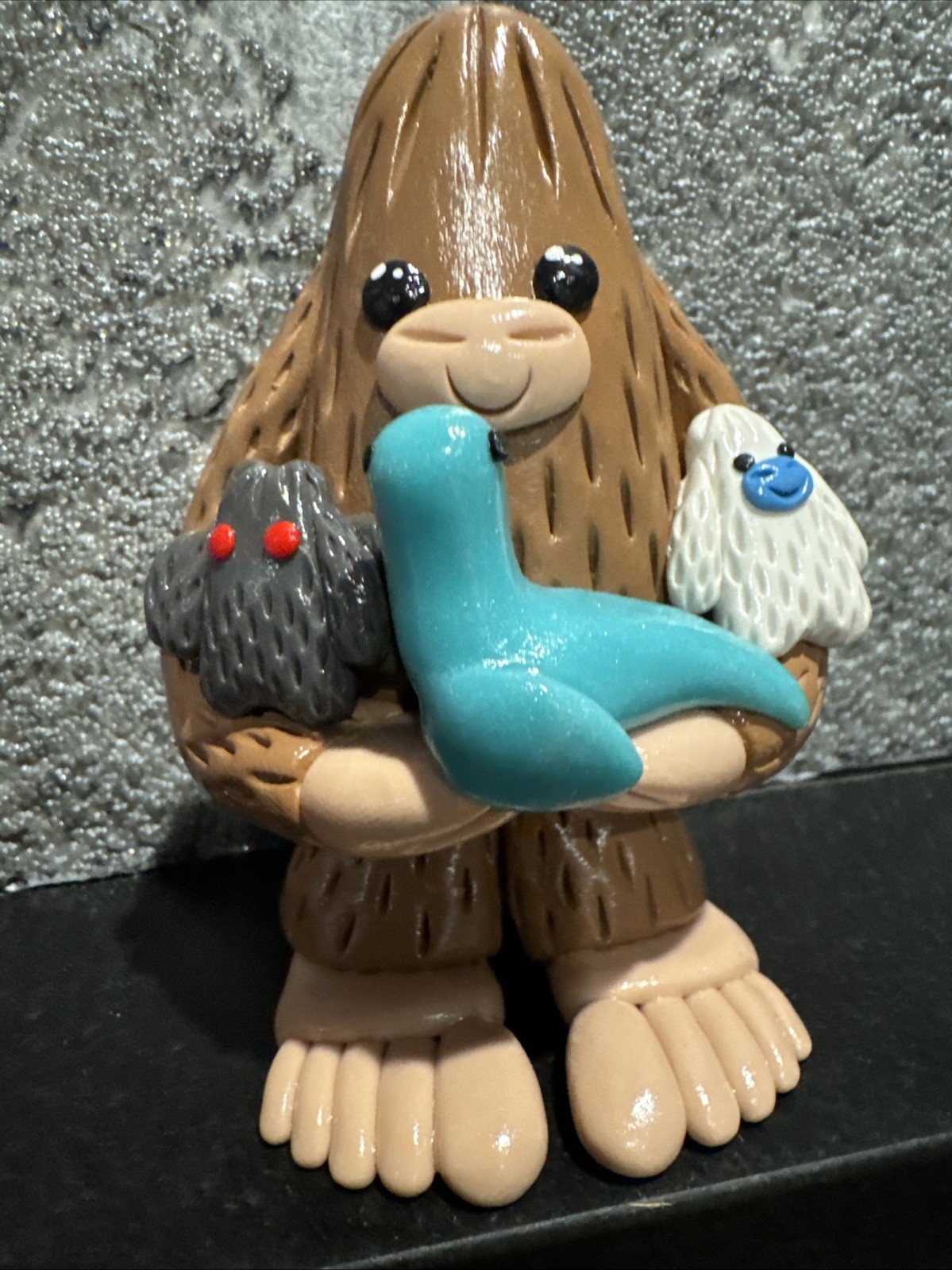 Cryptid Bigfoot Holding Cryptid Toys Enamel Pin Cute Collectible