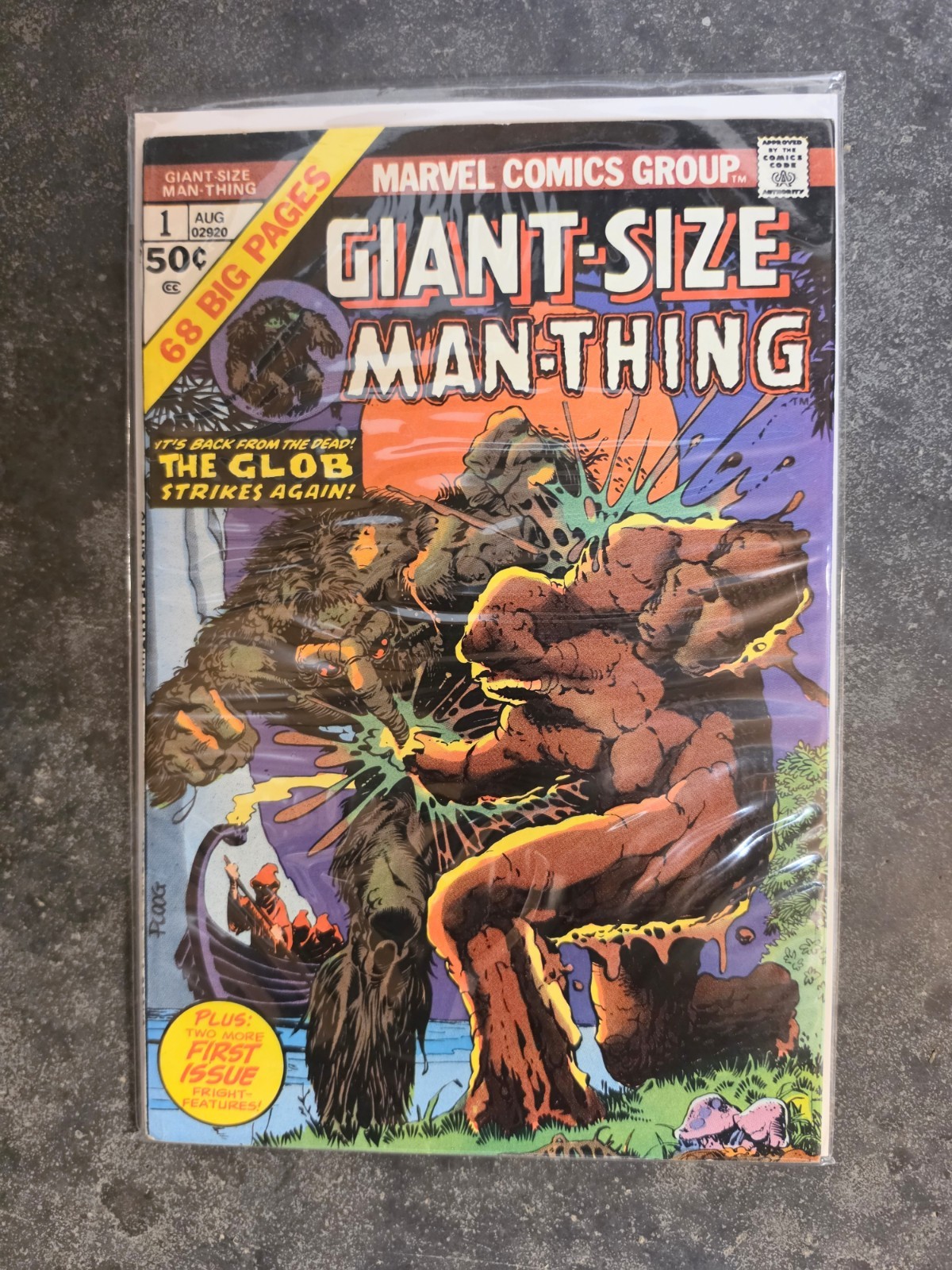 Giant-Size Man-Thing #1 68 Pages Bronze Age Marvel Comics 1974 VF