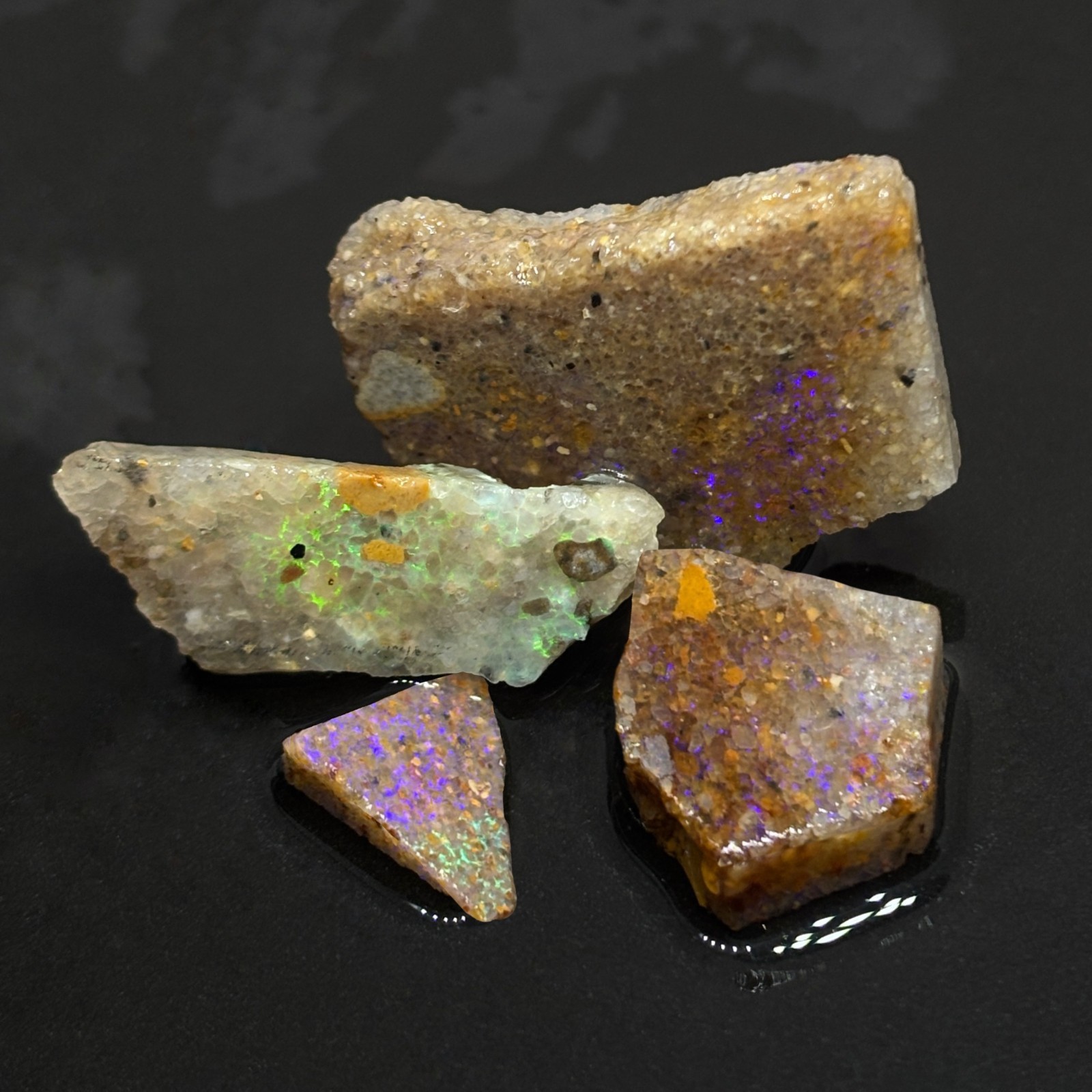 Beautiful Rough Louisiana Vernon Parish Fire Opal Parcel