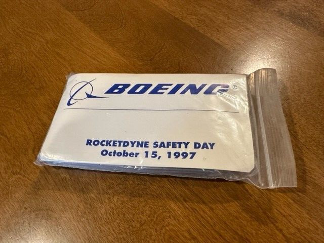 Vintage Boeing Rocketdyne Thermal Blanket From Safety Day 1997, Vintage & Sealed
