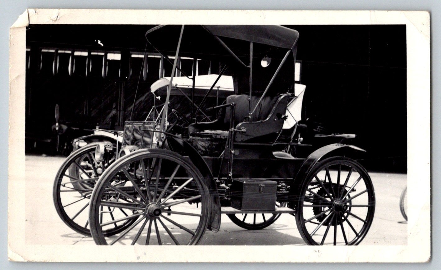 1908 Sears Roebuck Motor Buggy Antique Car Alton Walker Collection Photo 2.75x4.