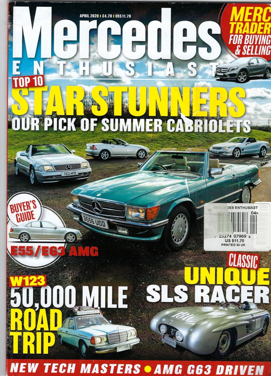 MERCEDES ENTHUSIAT MAGAZINE~Back Issue April 2020~Top 10 Star Stunners