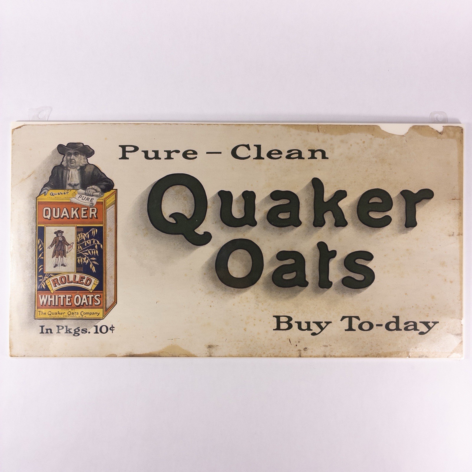 Vintage Quaker Oats Trolley Street Car Store Advertising Cardstock Sign 11 Vintage Quaker Oats Trolley Street Car Store Advertising Cardstock Sign 11