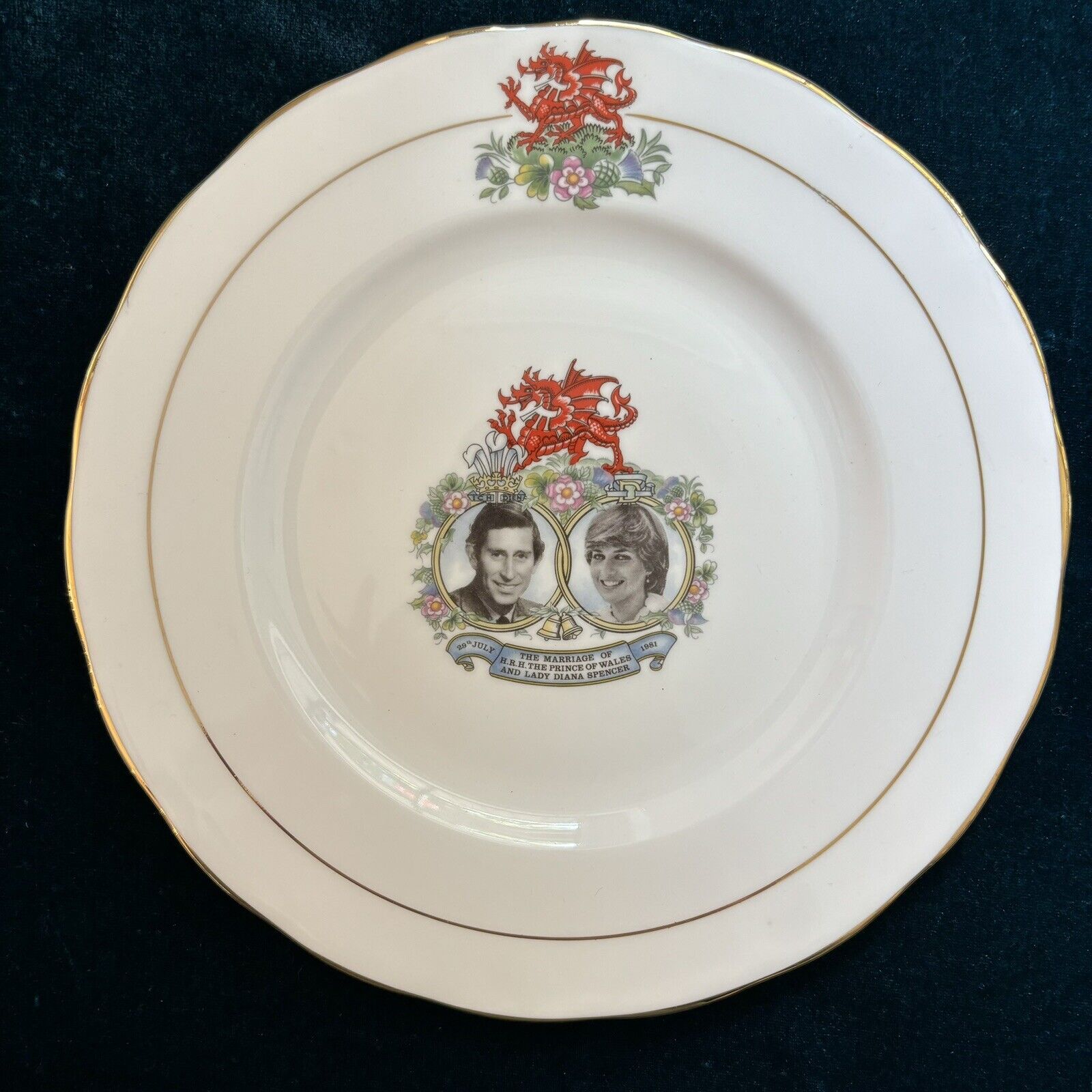 Royal Albert Prince Charles and Princess Diana Royal Wedding Plate