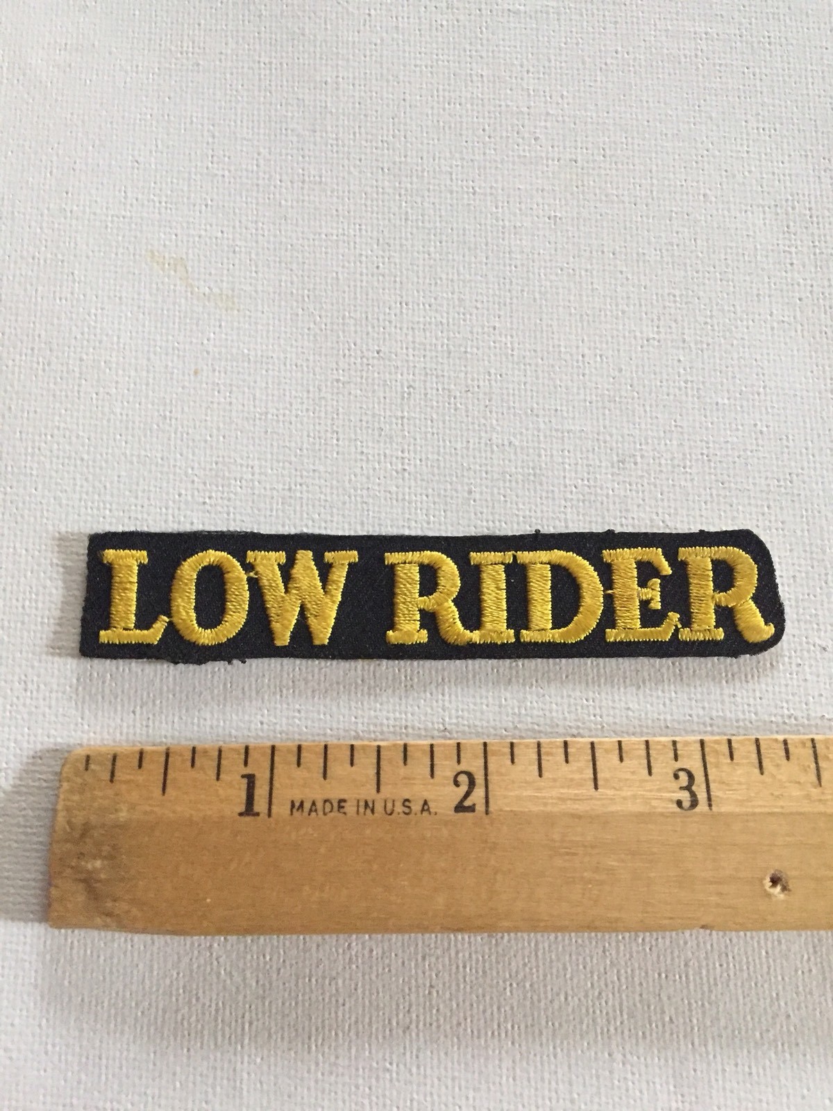 Low Rider Patch Embroidered , Vintage Rare Beautiful Automobilia