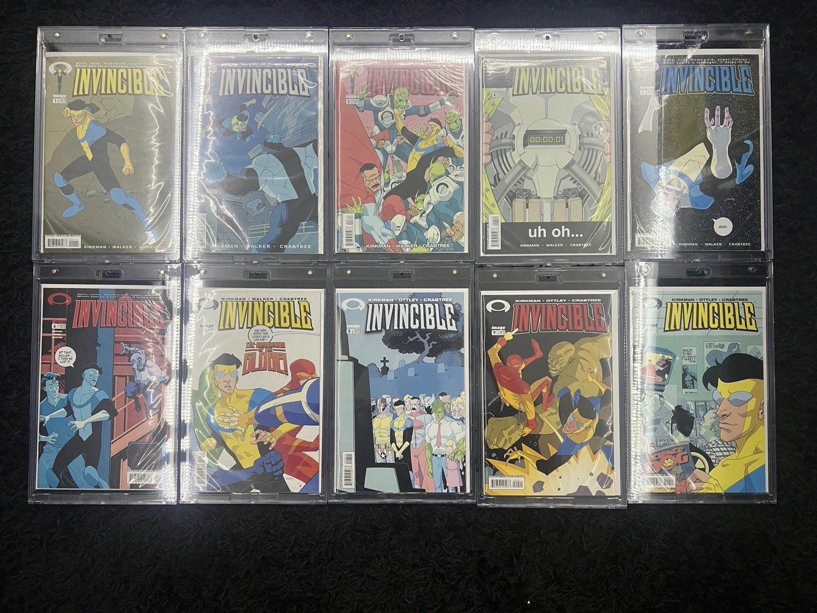 Invincible Comic Lot 1-10 Issues Early Run Robert Kirkman Image Comics 2003 NM