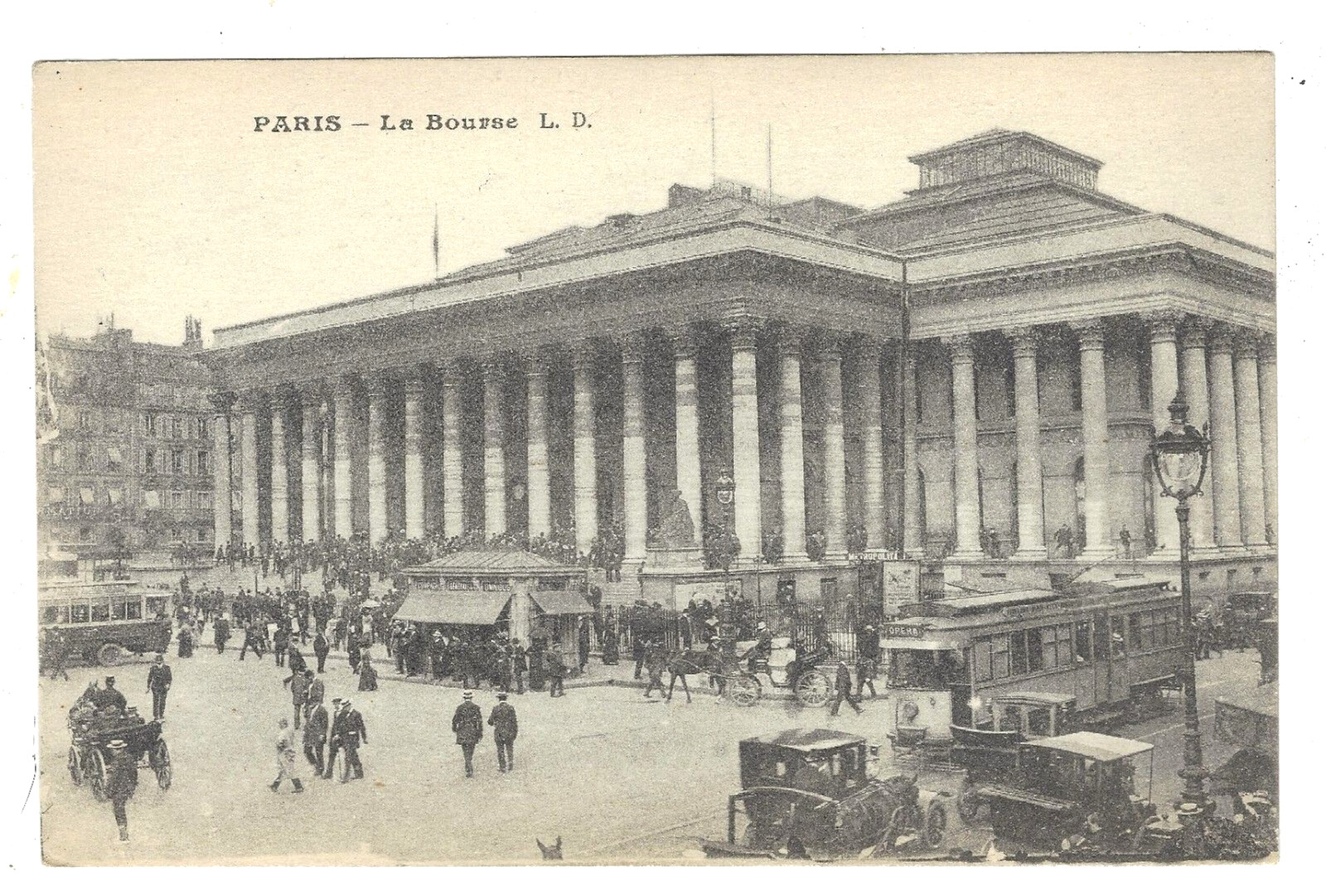 Postcard Divided Paris La Bourue L. D. Postcard Divided Paris La Bourue L. D.