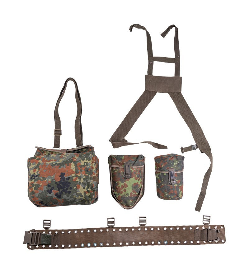 Genuine Original German Military 5 Piece Harness Set Flecktarn Camouflage Army