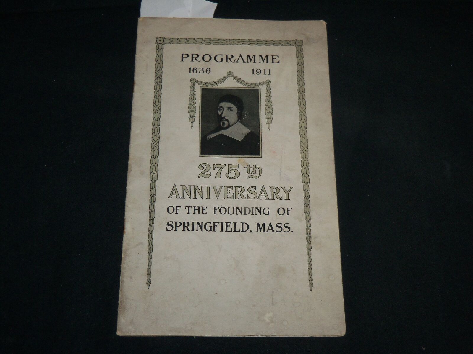 1911 SPRINGFIELD MASSACHUSETTS 275TH ANNIVERSARY PROGRAM - J 6636