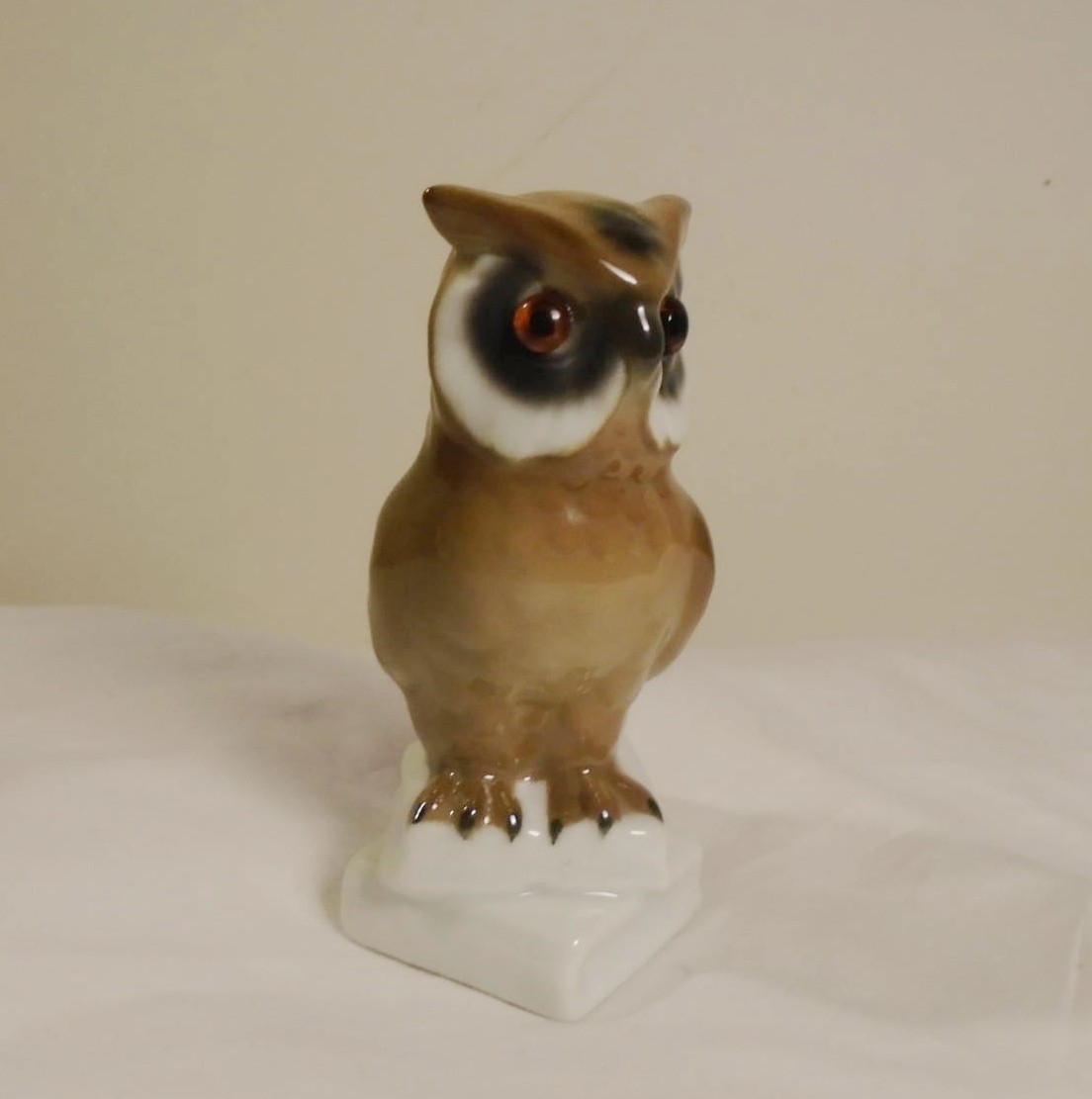 Lovely Vintage Wise Owl Perched on Books Porcelain Figurine West Germany Lovely Vintage Wise Owl Perched on Books Porcelain Figurine West Germany