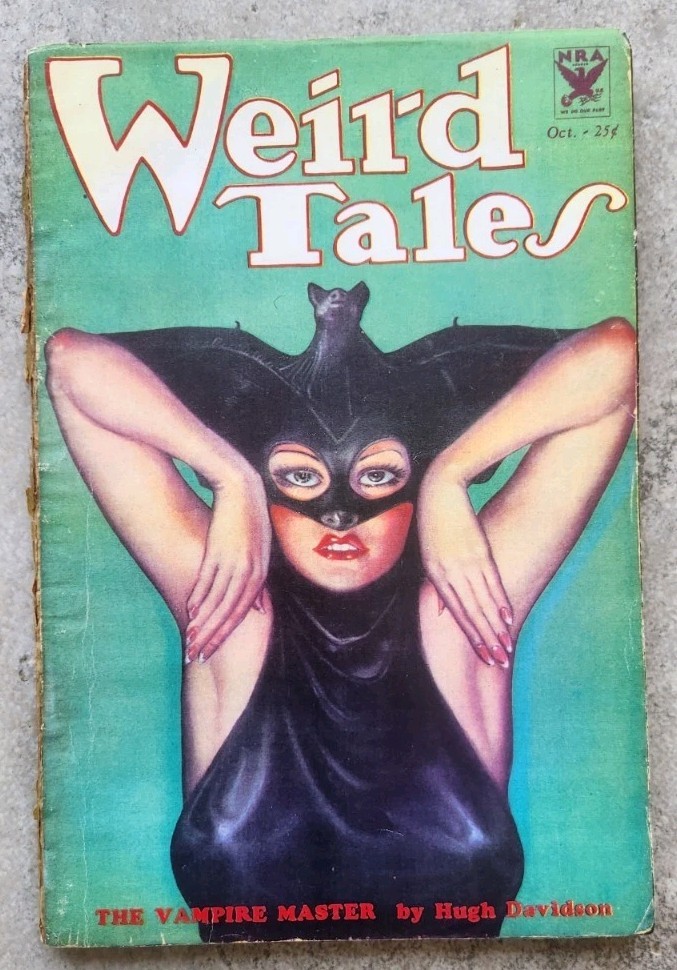 Weird Tales October 1933 Vol. 22 # 4 (PR reprint cover) Brundage Batwoman Conan