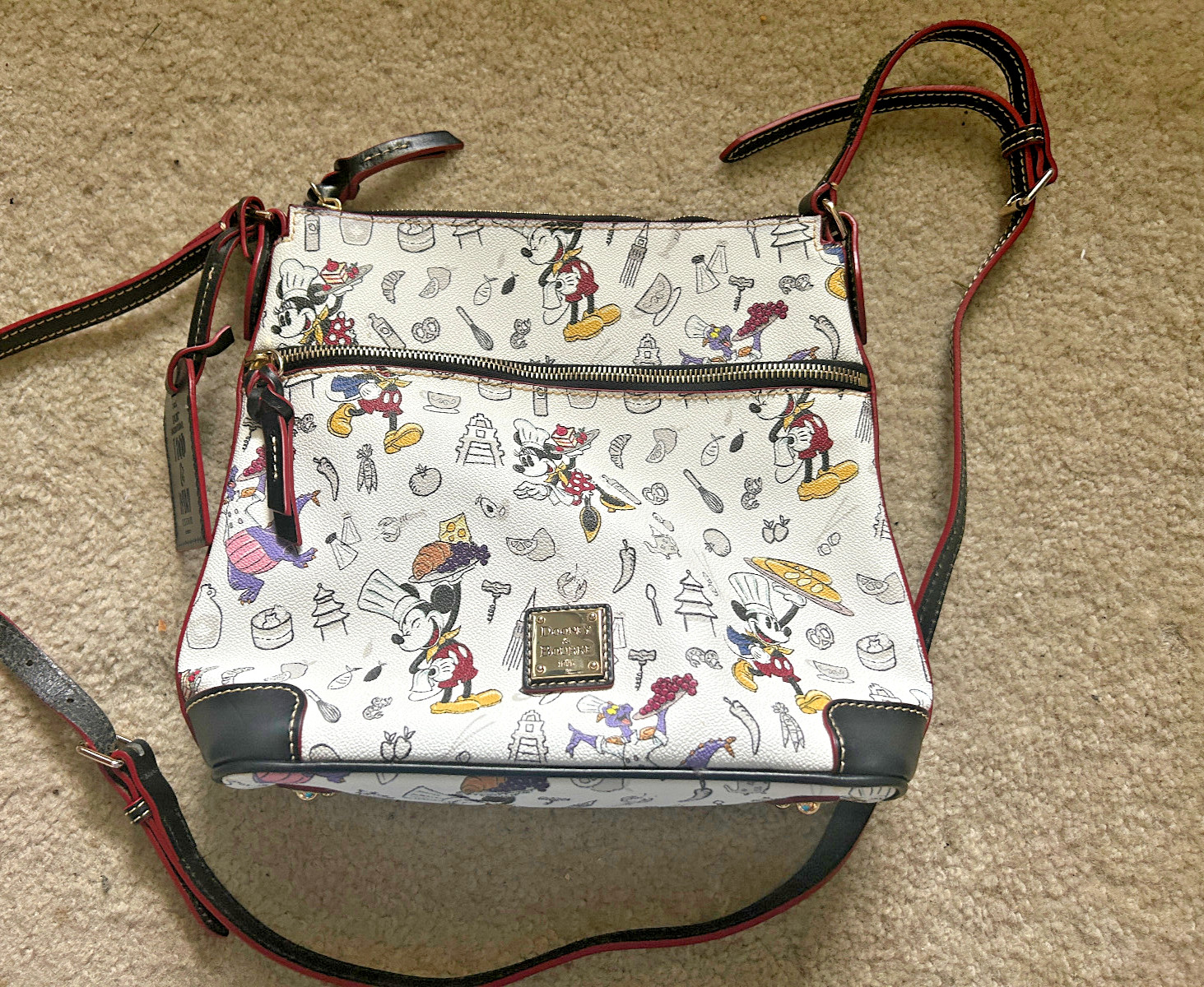 Dooney  Bourke Disney Figment EPCOT Food and Wine Festival Crossbody Bag 2018