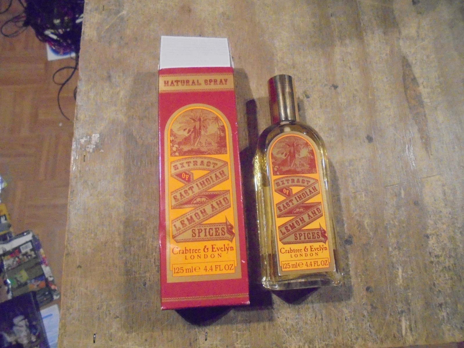 Vintage Crabtree & Evelyn Extract of East Indian Lemon & Spices 125ml 4.4oz NIB
