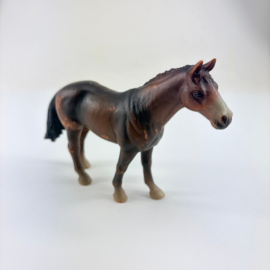 2002 Retired Schleich English Thoroughbred Brown Horse Vintage