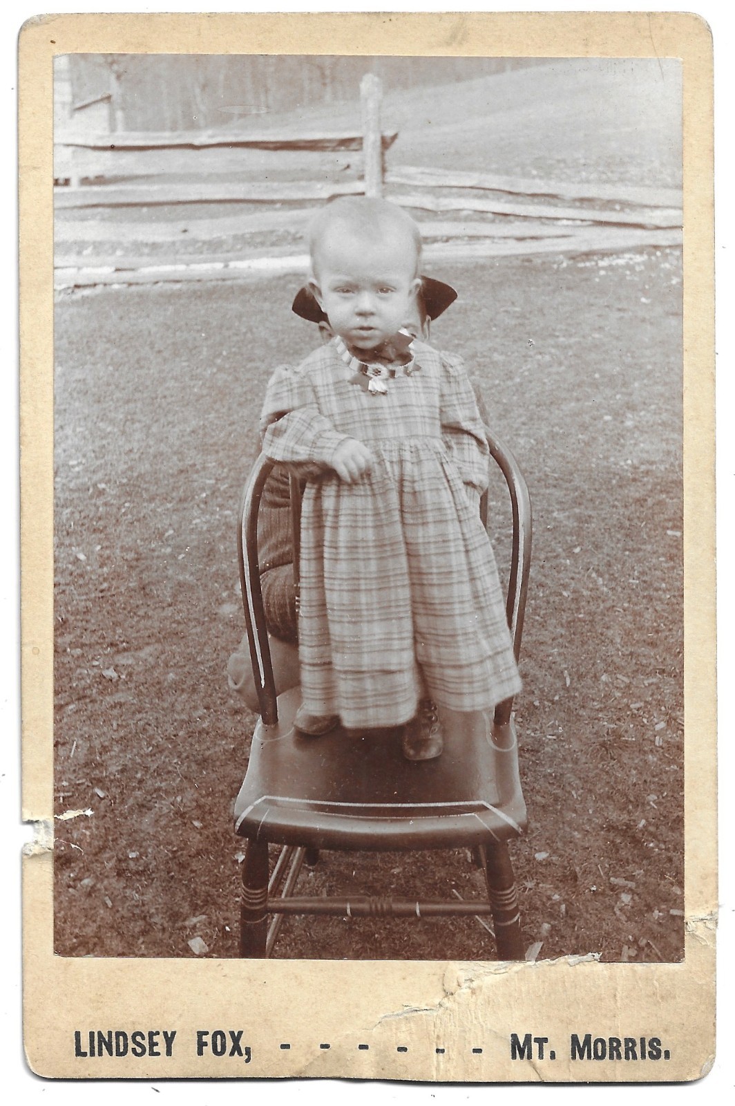 Unusual Hidden Father Cabinet Card Linsey Fox Mt. Morris
