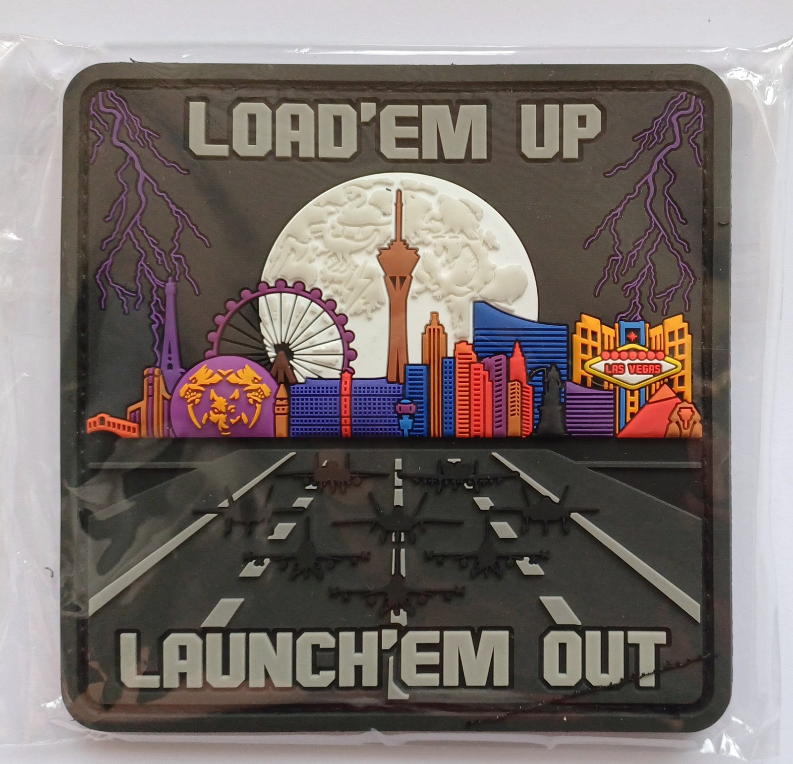 USAF 57th Wing Nellis AFB Load\'em Up Launch\'em Out Red Flag Vegas 2025 Patch NEW