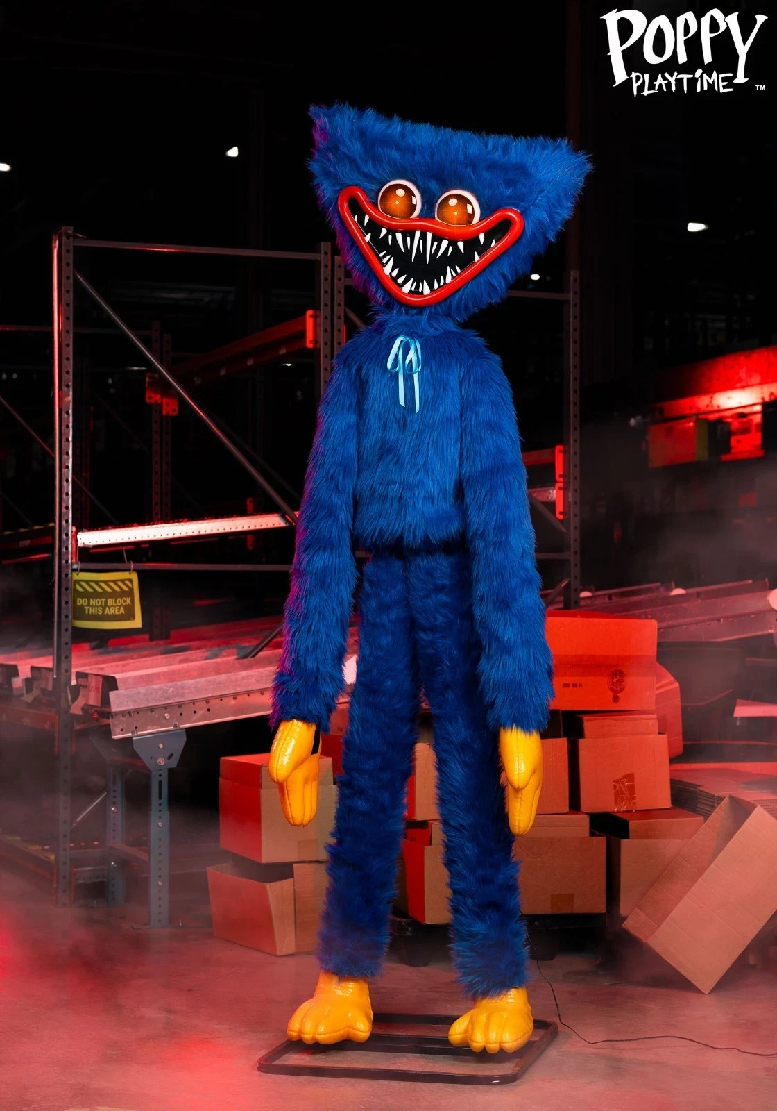 7.5 FT ANIMATED POPPY PLAYTIME HUGGY WUGGY HALLOWEEN ANIMATRONIC PROP