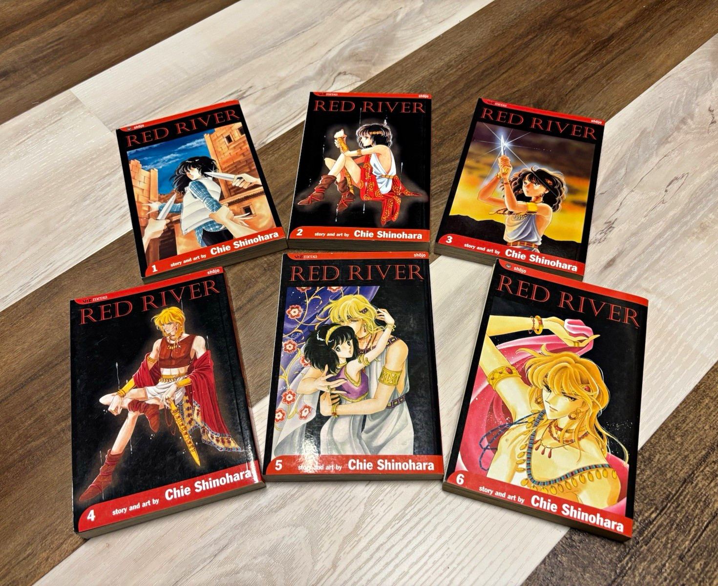 Red River Manga Lot Vols 1-6 VIZ Softcover (some 1st Print) Chie Shinohara