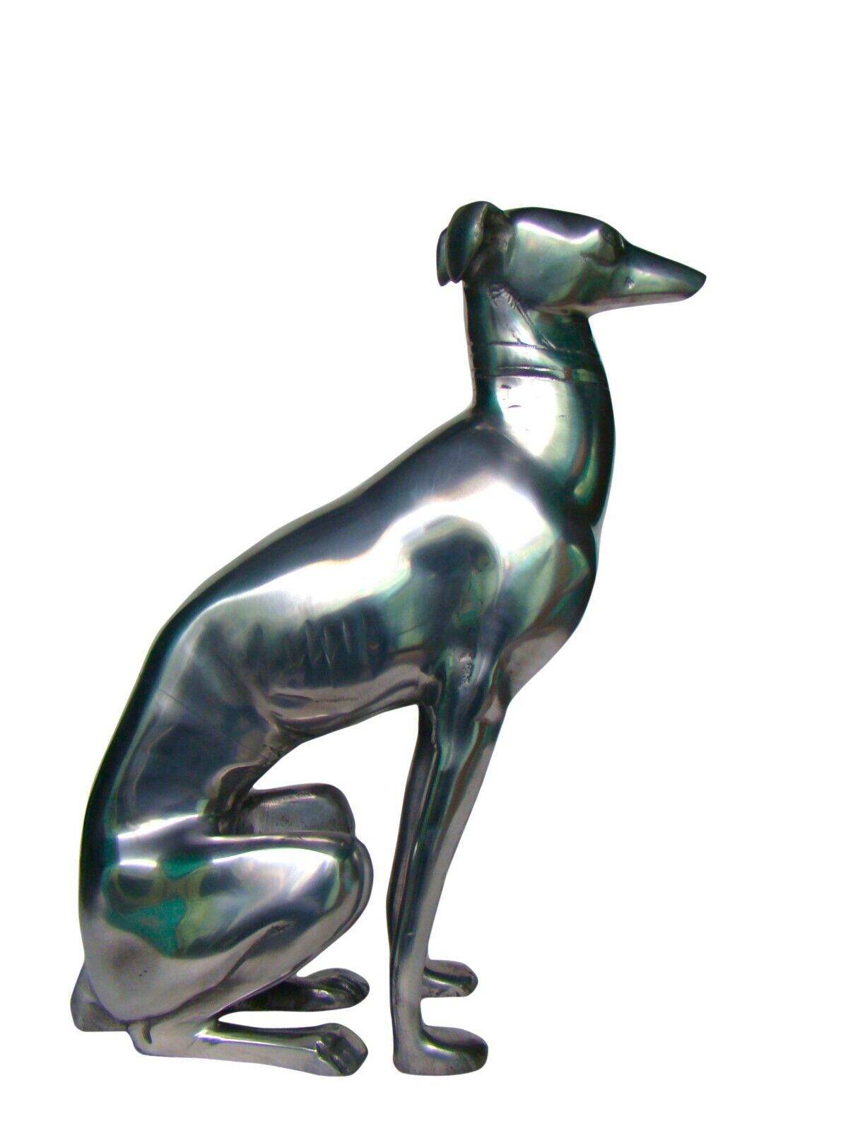 Aluminium LARGE GREYHOUND Whippet Sculpture STATUE 20 inches