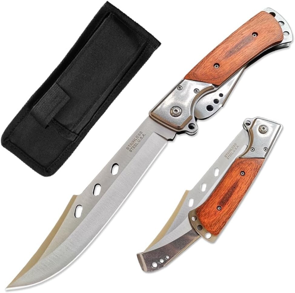Cuchillas De Bolsillo Super Combo Navaja Tactica Para Trabajo Knife 10.83