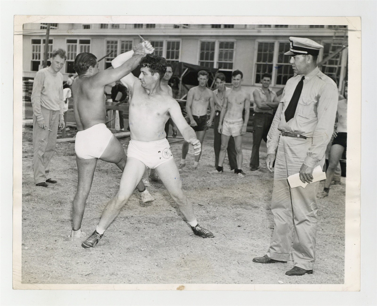 Jack Dempsey Boxer 1942 U.S. Coast Guard Training Shirtless Hunks Photo J15589 Jack Dempsey Boxer 1942 U.S. Coast Guard Training Shirtless Hunks Photo J15589