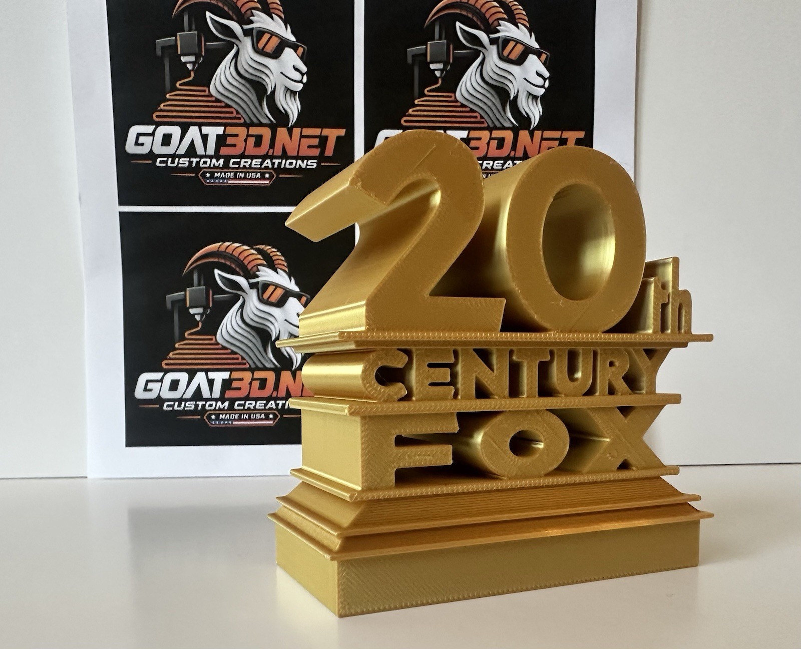 20th Century Fox 3D printed Logo Sign Wall Desk Shelf Art