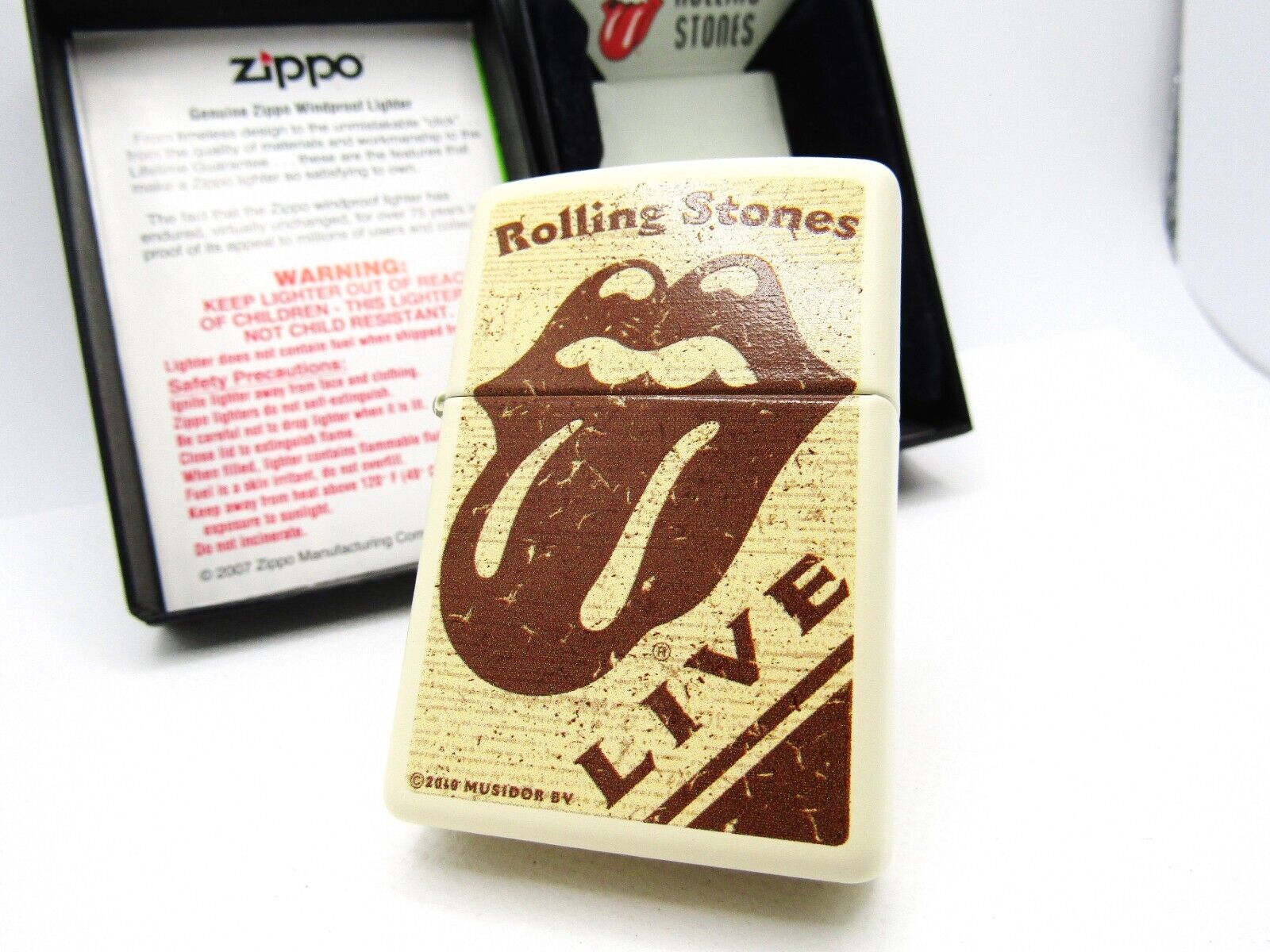 Rolling Stones Tongue Live Zippo MIB 2011 Rare