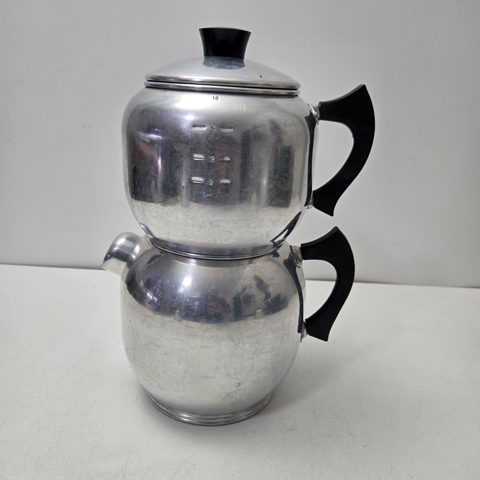 VINTAGE KWIK DRIP WEST BEND ALUMINUM 18 CUP DRIP COFFEE MAKER MADE IN USA