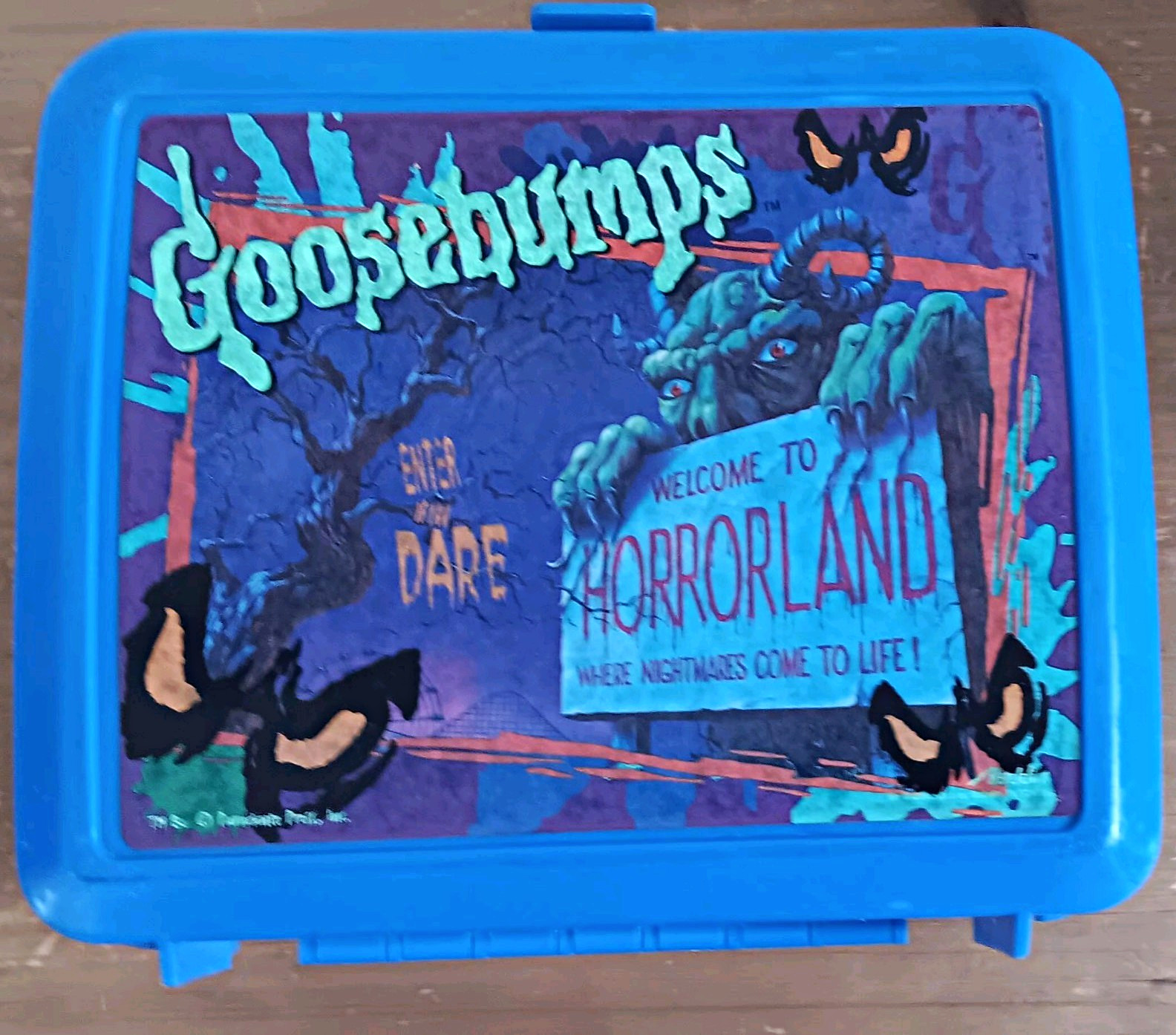 Vintage 1995 Aladdin Goosebumps Show Plastic Lunch Box Nice & Clean No Thermos