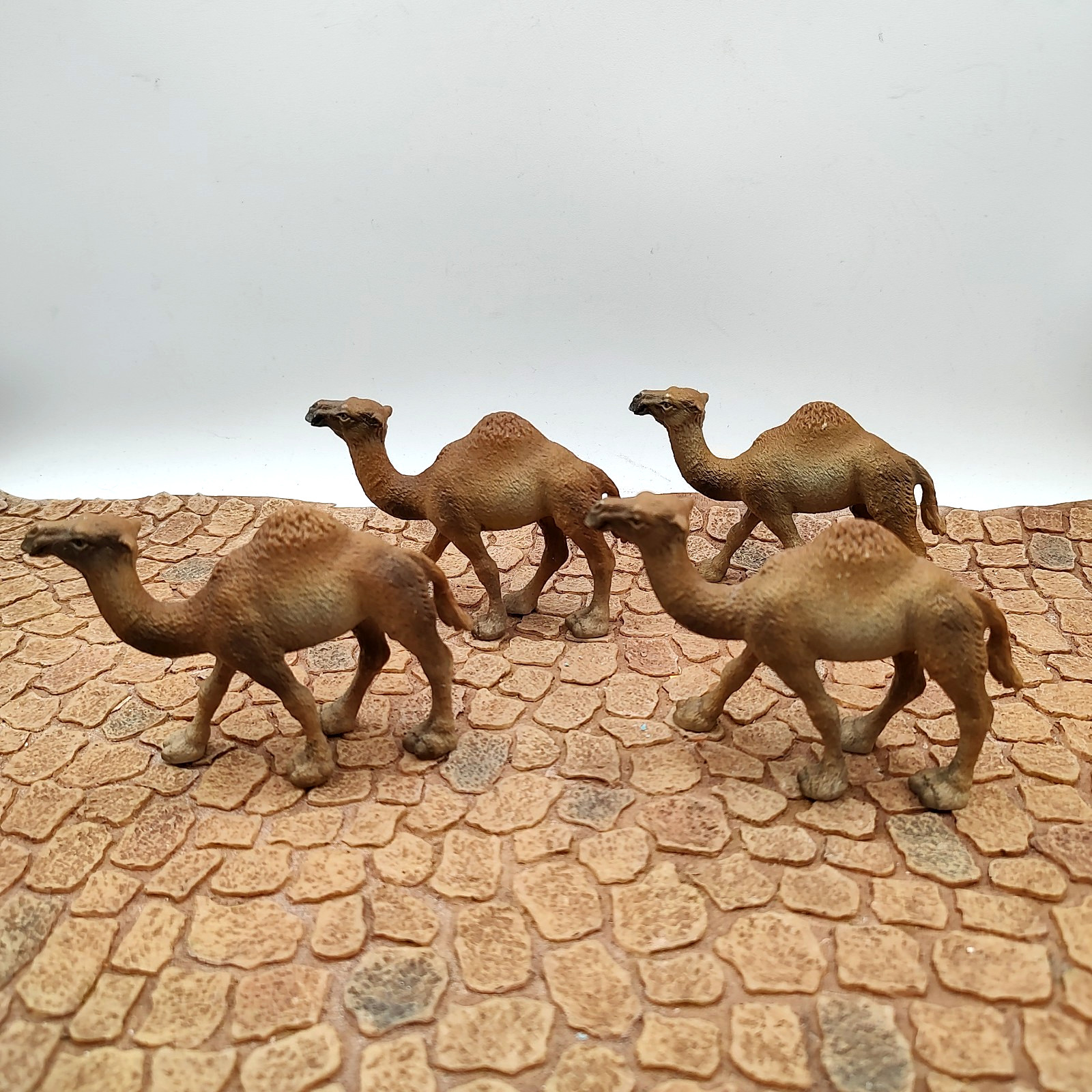 Vintage  1991 Schleich  Camel Figurines One Hump Lot of 4