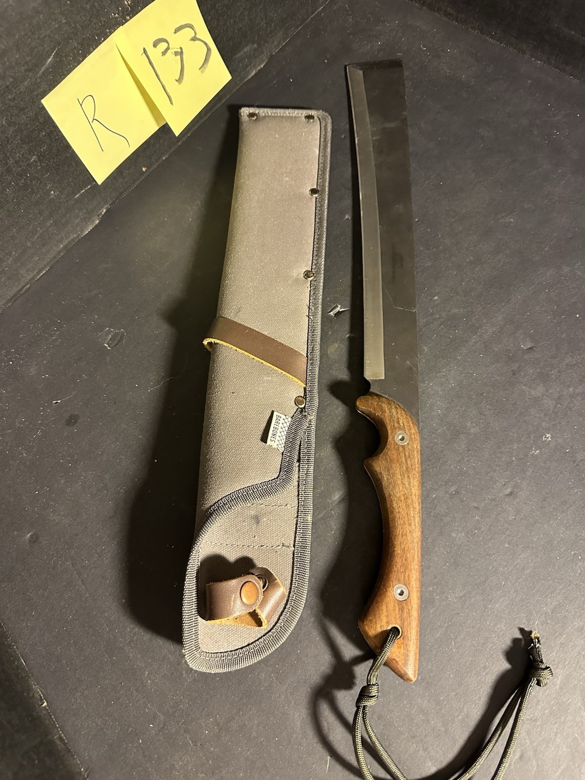 BAREBONES JAPANESE NATA TOOL FULL TANG MACHETE CAMPING SURVIVAL KNIFE #R133
