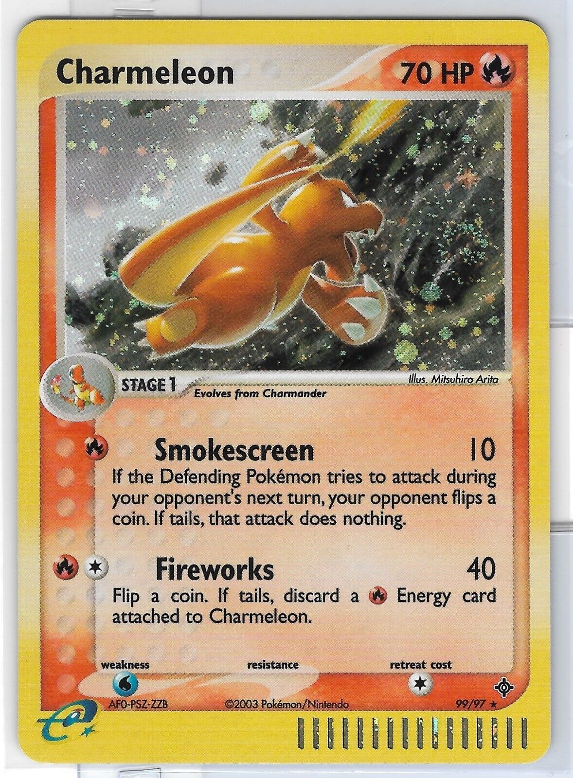 Pokemon Cards EX Dragon Secret Rare Holo Charmeleon #99/97
