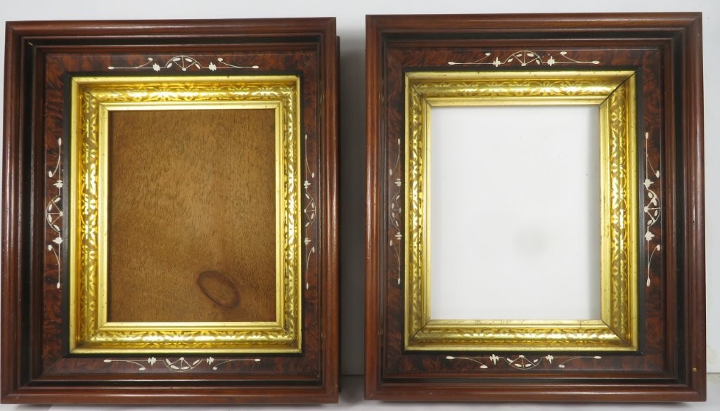 antique picture frame Eastlake pair 8 X 10